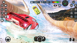 Water Slide Car Race games ภาพหน้าจอ 3