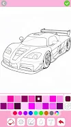 Car coloring games - Color car スクリーンショット 4