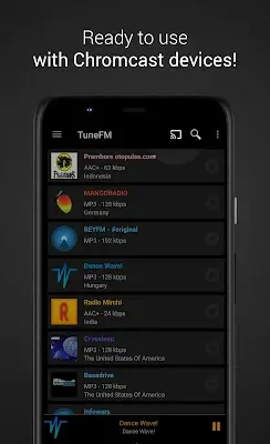 Internet Radio Player - TuneFm Ekran Görüntüsü 3