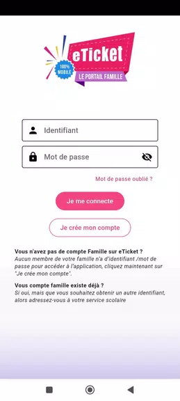 eTicket Famille Screenshot 1