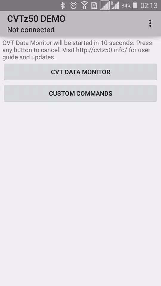 CVTz50 DEMO Captura de pantalla 1