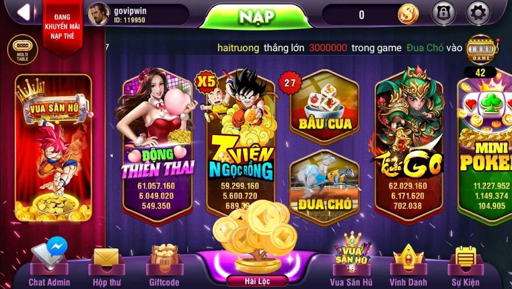 VinVip - No Hu, Xeng, Slots phat loc ภาพหน้าจอ 2