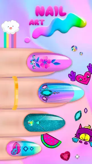 Girls Nail Salon Game:Nail Art स्क्रीनशॉट 3