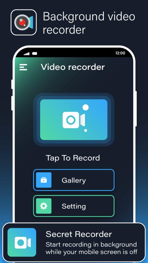 Background Video Recorder Cam Tangkapan skrin 1