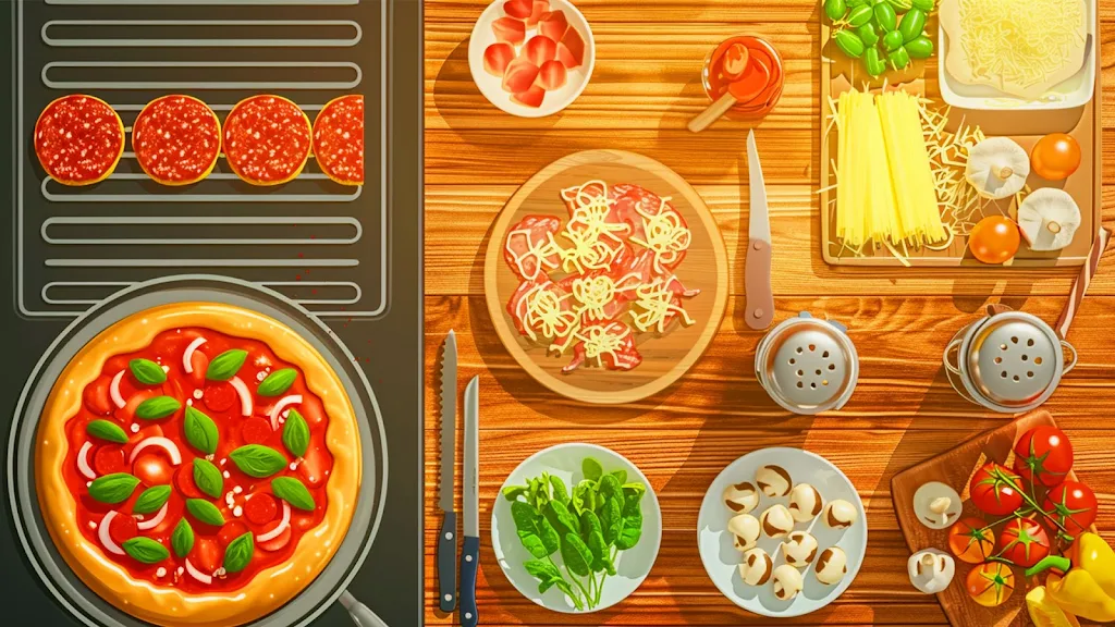 Pizza Maker Cooking Girls Game Ảnh chụp màn hình 2