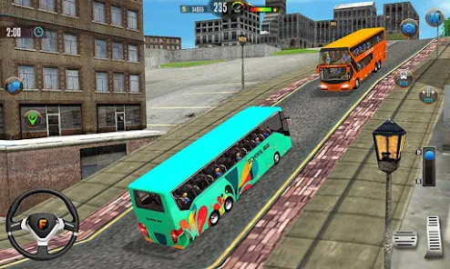 Offroad School Bus Drive Games Tangkapan skrin 3