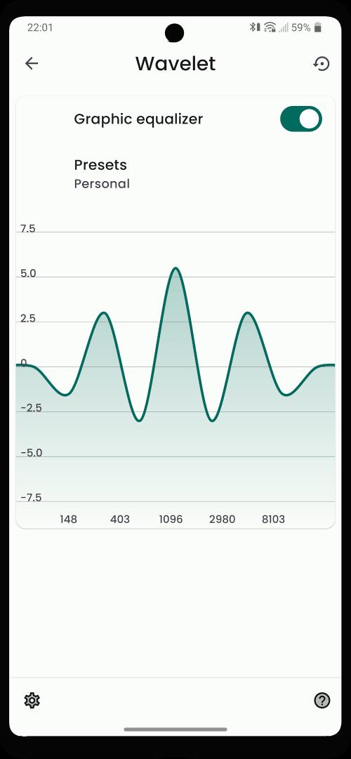 Wavelet: headphone specific EQ Captura de tela 4