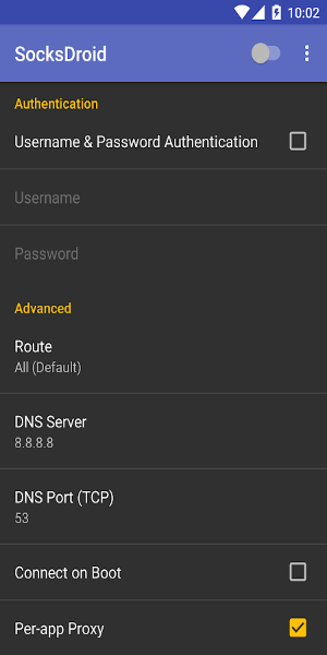SocksDroid Captura de pantalla 3