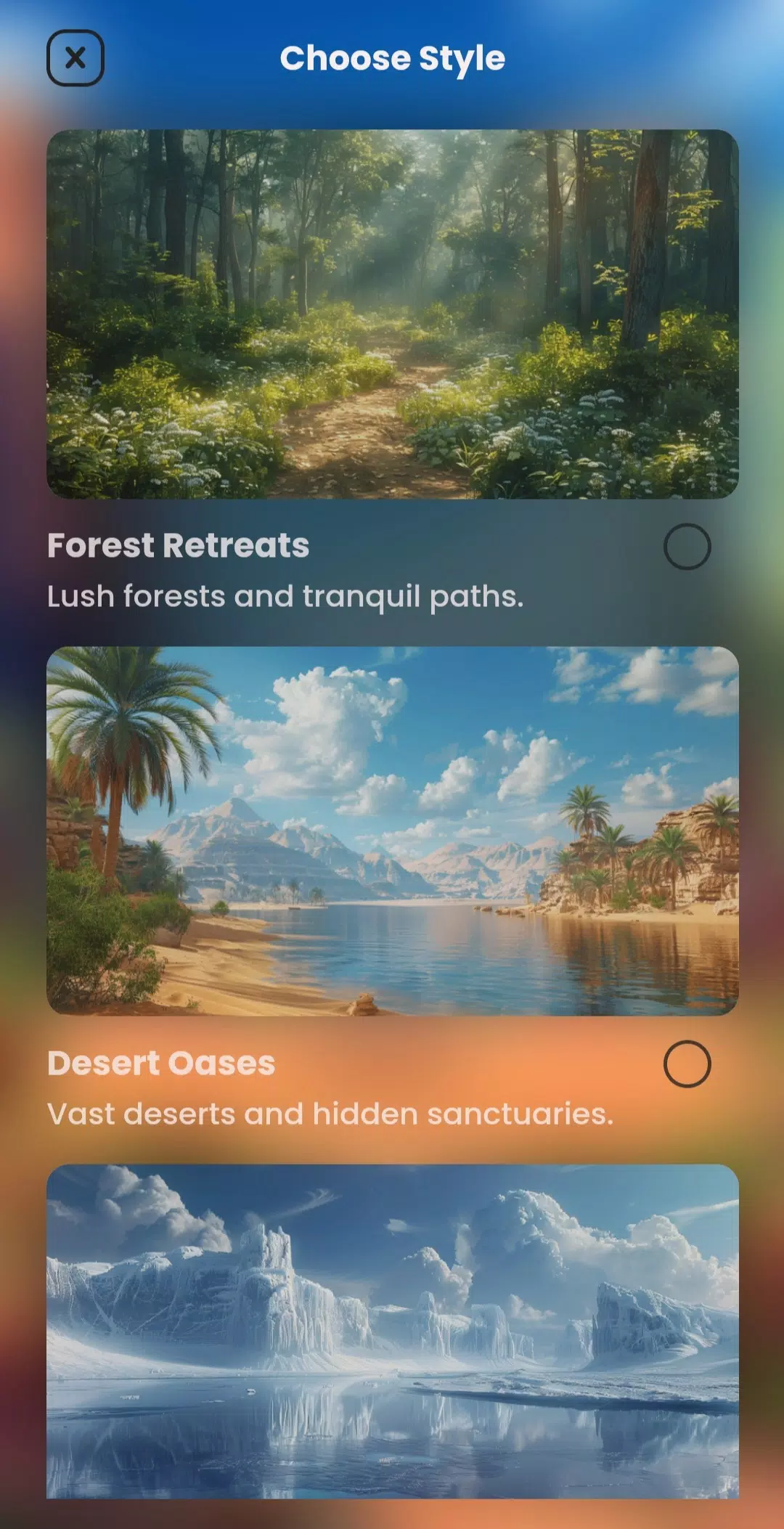 AI Landscape Generator App Screenshot 4