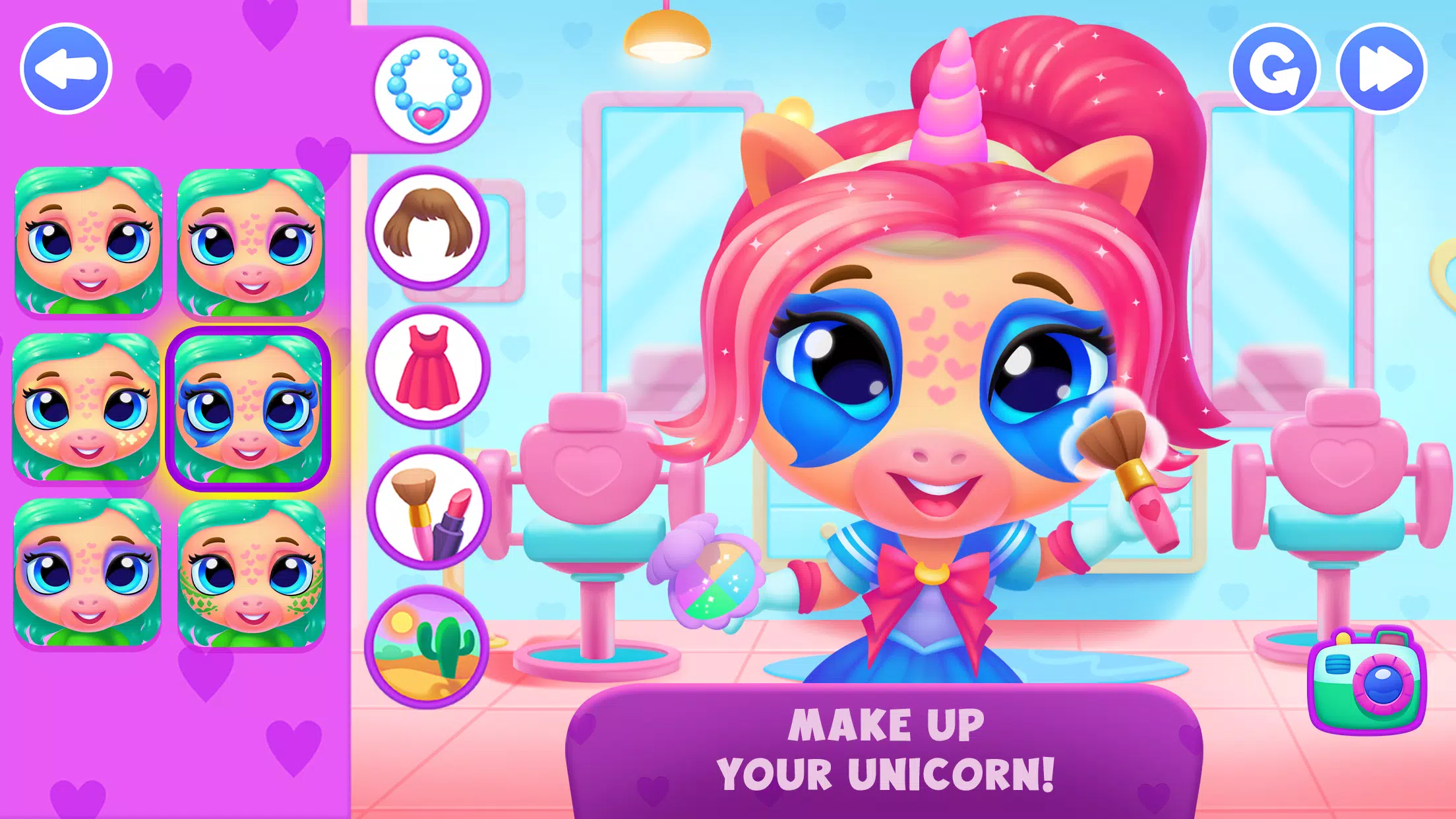 Unicorn Dress up games kids Schermafbeelding 4