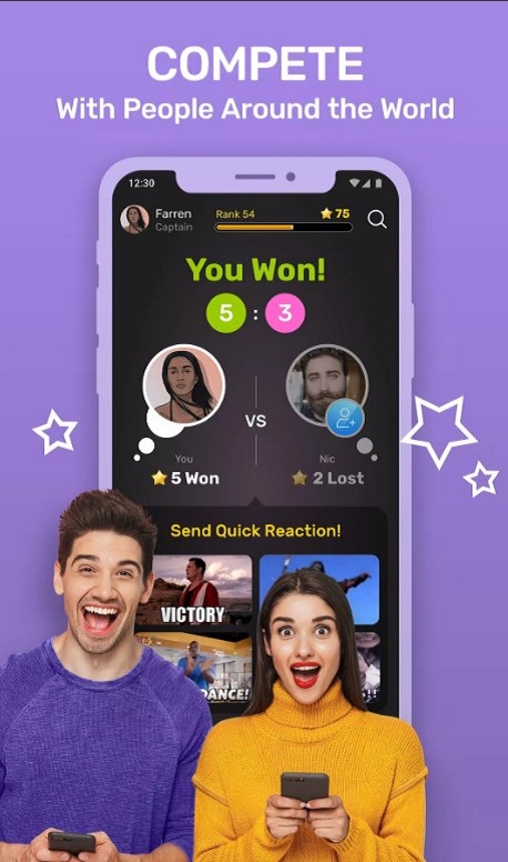 TRIVIA GO! Live 1v1 Quiz Game স্ক্রিনশট 2