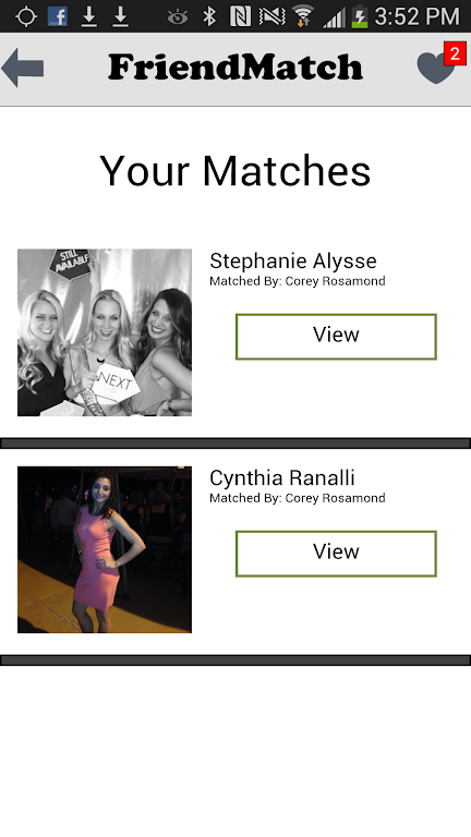 FriendMatch ภาพหน้าจอ 2