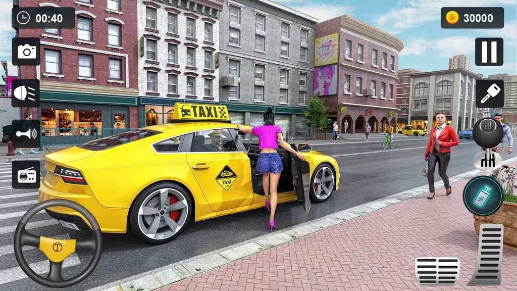 Taxi Simulator 3D - Taxi Games Captura de tela 1