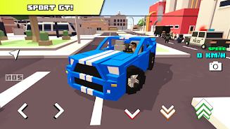 Blocky Car Racer - racing game Screenshot 1