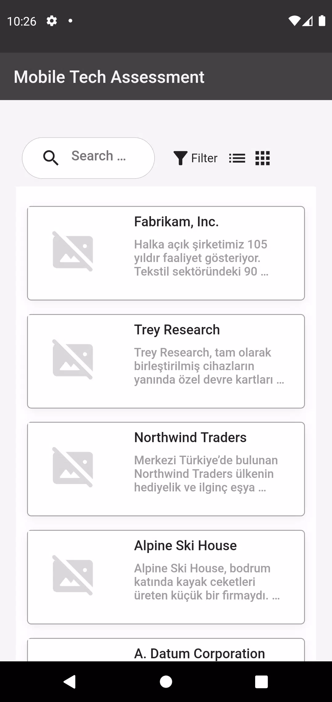 Flutter Tech Assessment Tangkapan skrin 1