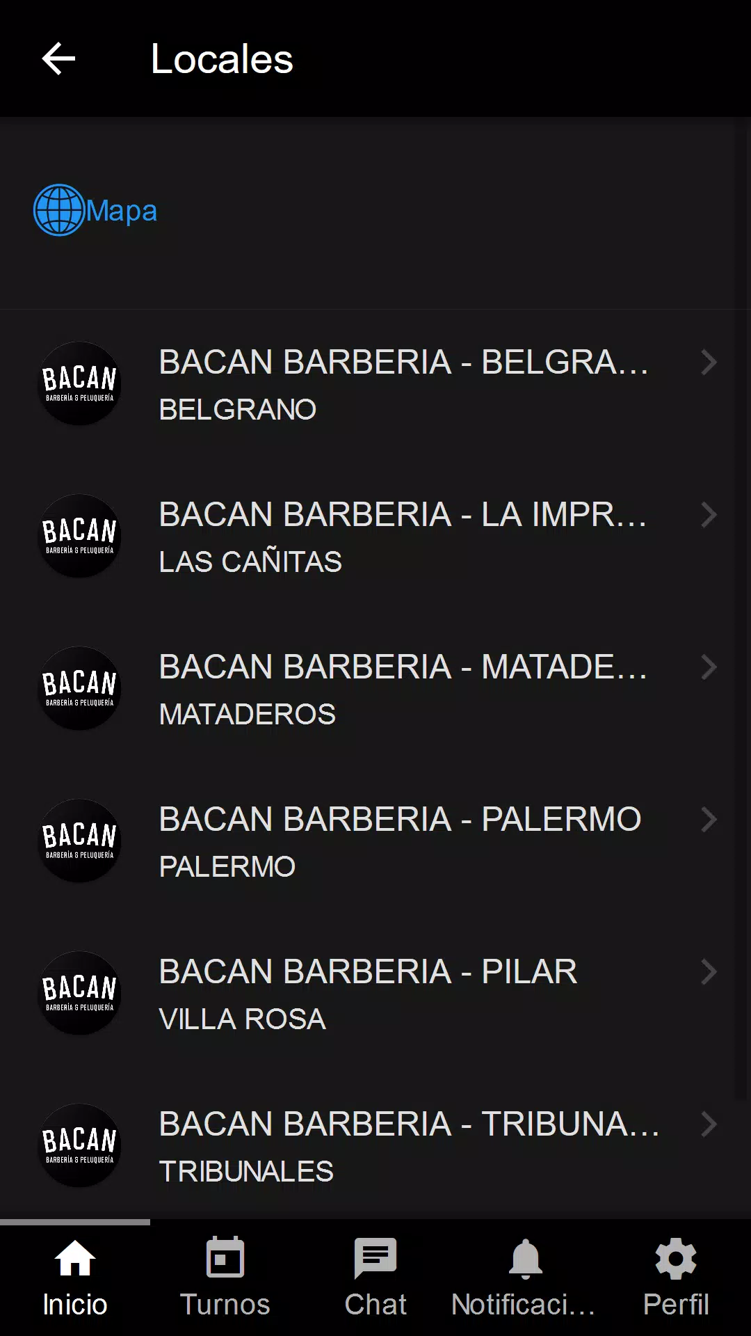 Bacan barbería y peluquería Screenshot 2