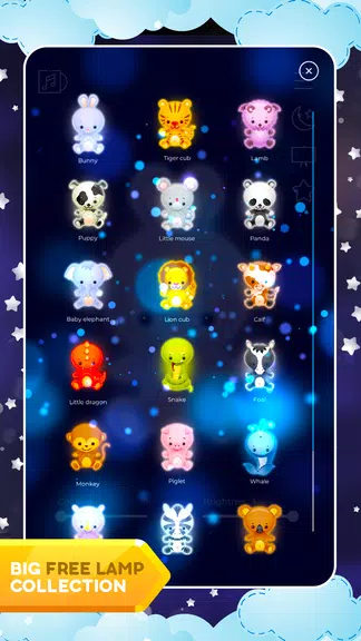 Baby night light - lullabies w Schermafbeelding 2