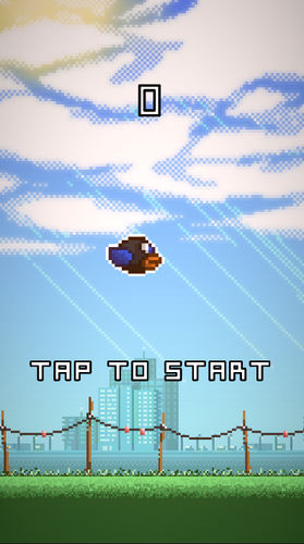 Hyper Day 4 - Flappy Bird Remake Captura de pantalla 1