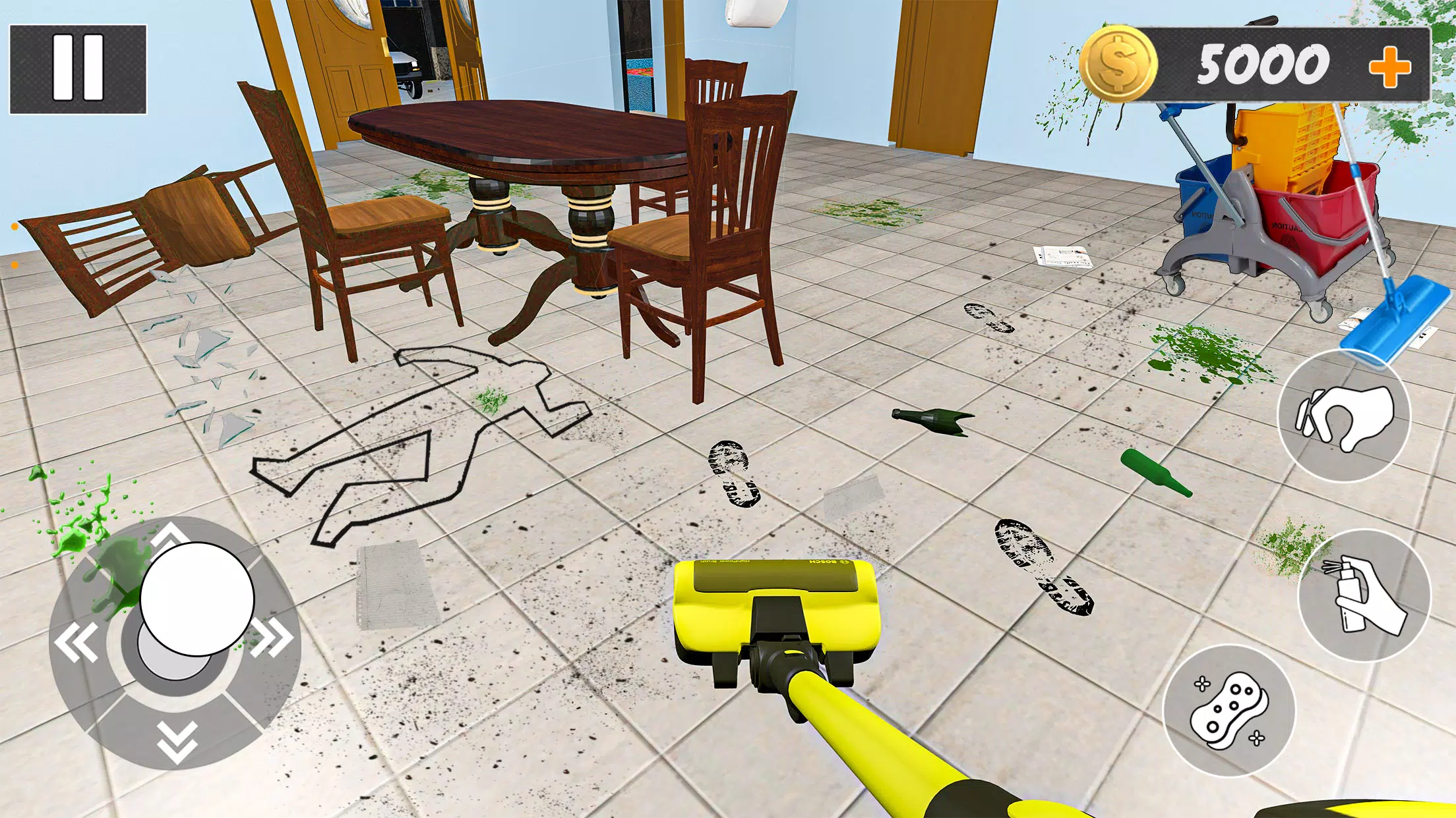 Murder Evidence Cleaner Games Captura de pantalla 1