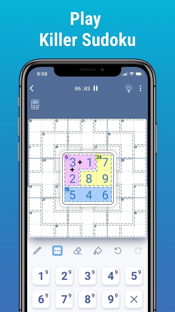 Killer Sudoku by Logic Wiz Tangkapan skrin 2