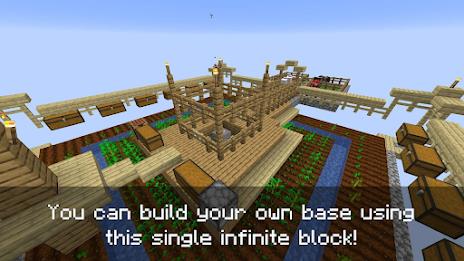 Schermata One block survival for MCPE 4