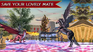 Flying Unicorn Horse Game Zrzut ekranu 3