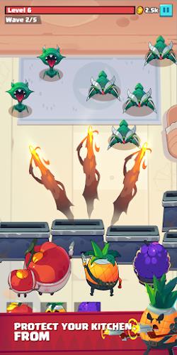 Fruit War: Idle Defense Game Capture d'écran 1