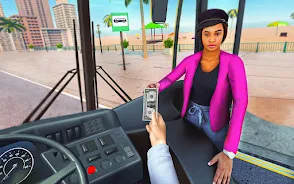 Bus Driving Sim- 3D Bus Games ภาพหน้าจอ 1