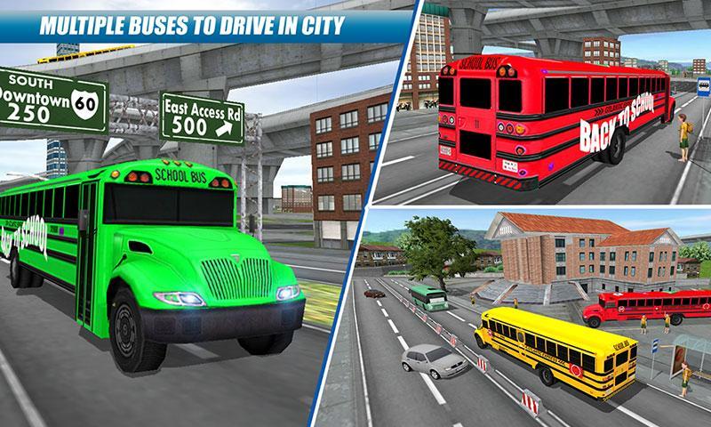 School Bus Driving Game Tangkapan skrin 4