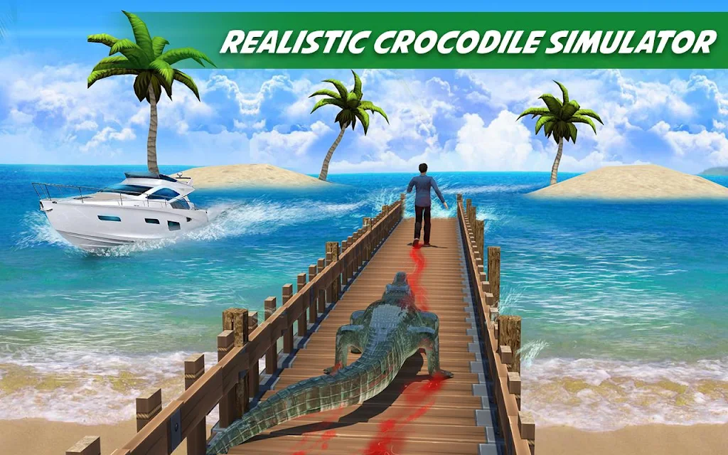 Crocodile Attack Animal Sim Скриншот 2