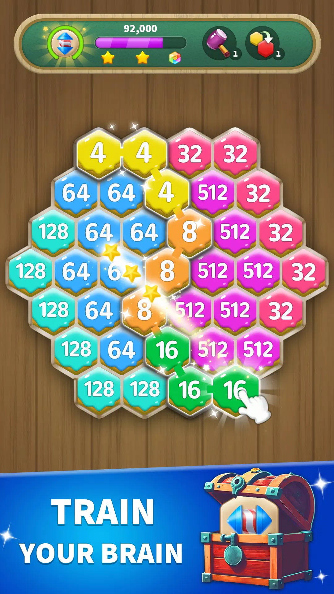 Hexa Connect: 2048 Puzzle Capture d'écran 2