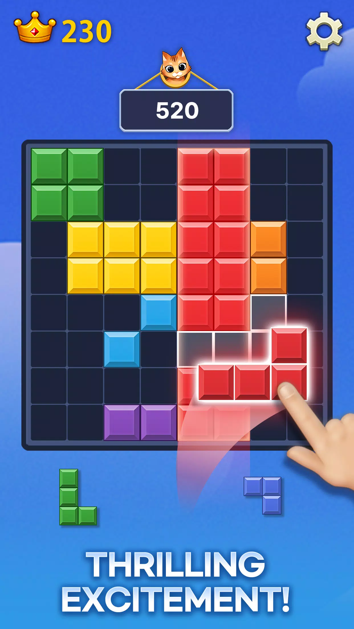 Meow Block Puzzle ภาพหน้าจอ 2