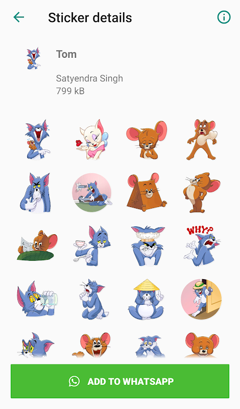 Cartoon Stickers for Whatsapp Screenshot 1