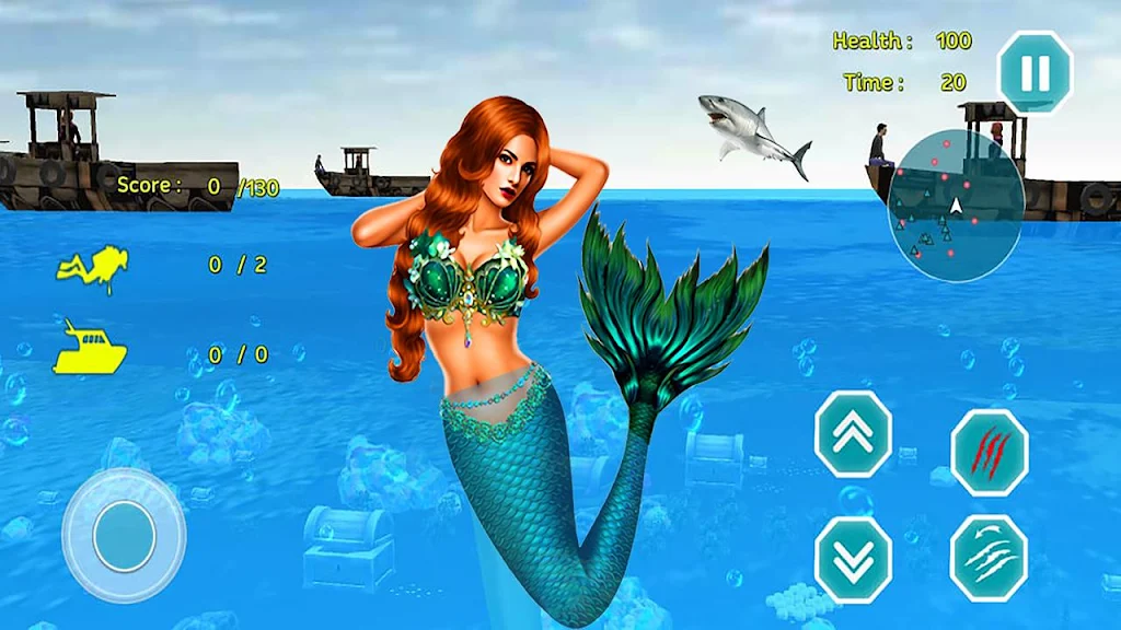 Mermaid Princess simulator 3D Ekran Görüntüsü 1