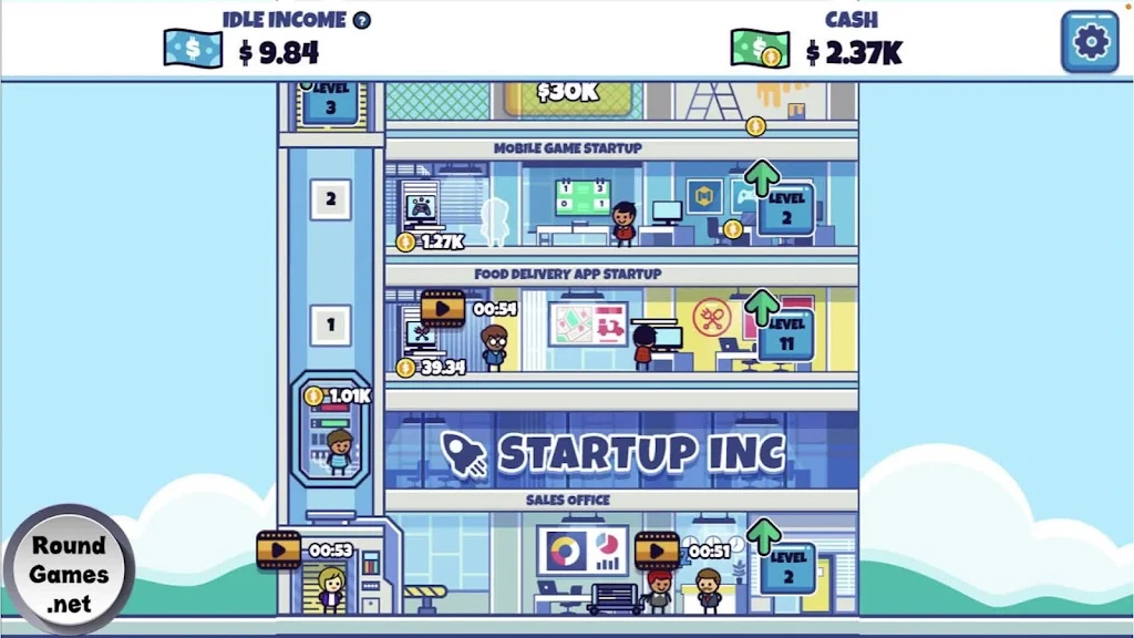 Idle Startup Tycoon スクリーンショット 1