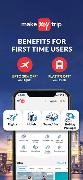 MakeMyTrip Hotels, Flight, Bus Screenshot 2