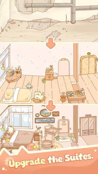 Idle Cat Hotel - Tycoon Games应用截图第3张