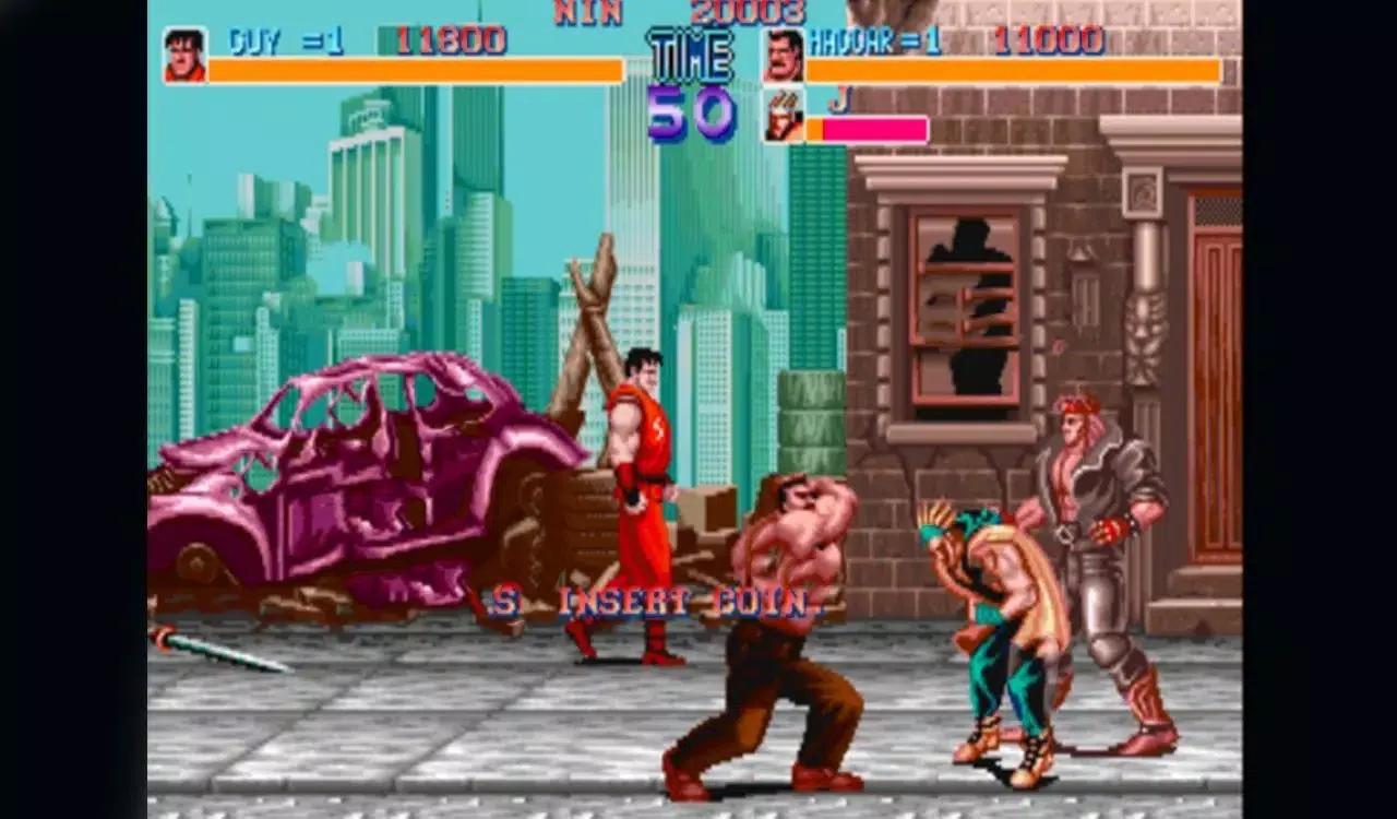 Final fight arcade game 1989 Ekran Görüntüsü 1