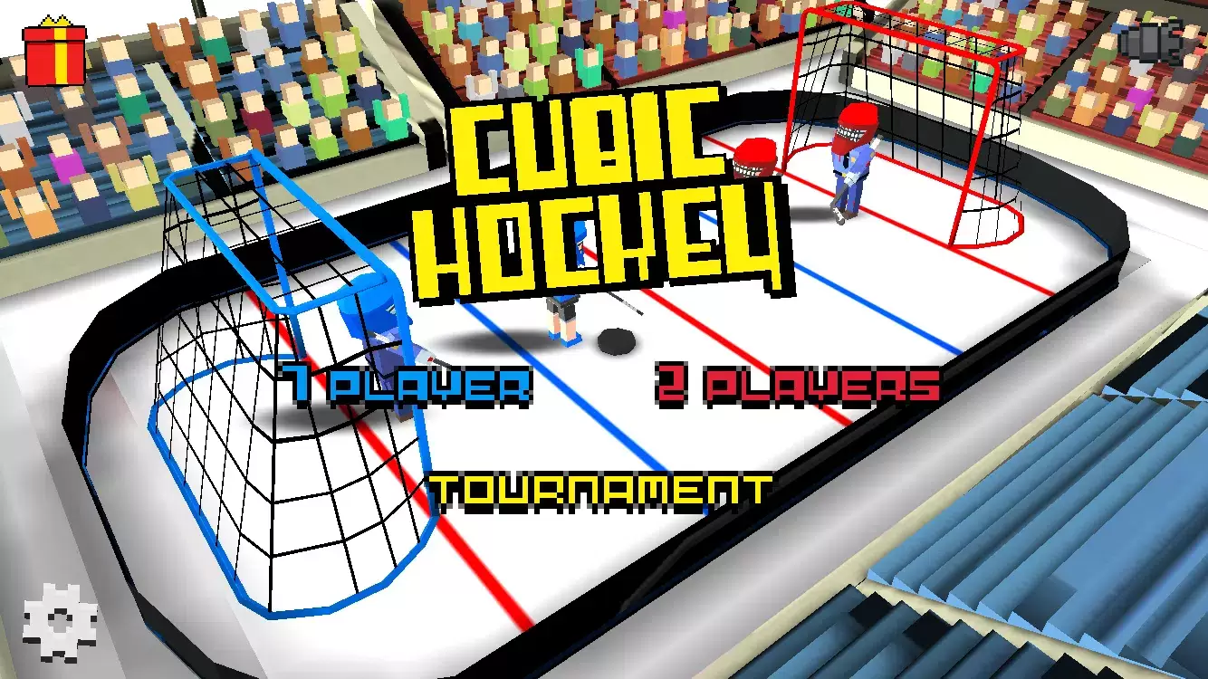 Cubic Hockey 3D Captura de pantalla 1