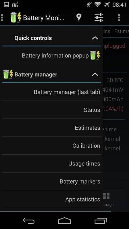 3C Battery Manager Tangkapan skrin 2