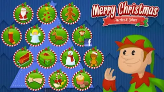 Coloring book Christmas Games स्क्रीनशॉट 3