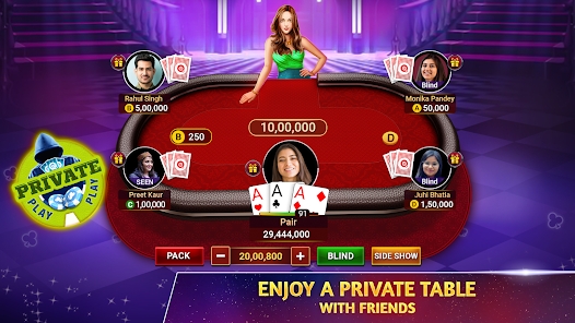 Teen Patti Octro 3 Patti Rummy Zrzut ekranu 3