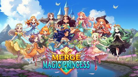 Merge Magic Princess: Tap Game Ekran Görüntüsü 1