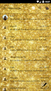 SMS Messages GlitterGold Glass Captura de tela 3