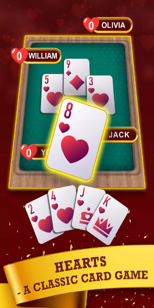 Hearts: Classic Card Game Fun Screenshot 1