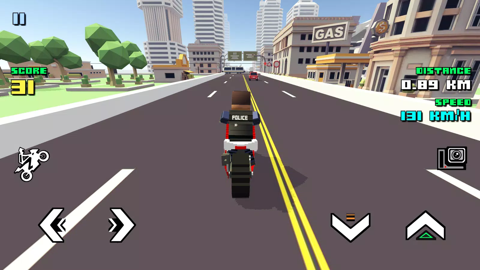 Blocky Moto Racing Скриншот 1