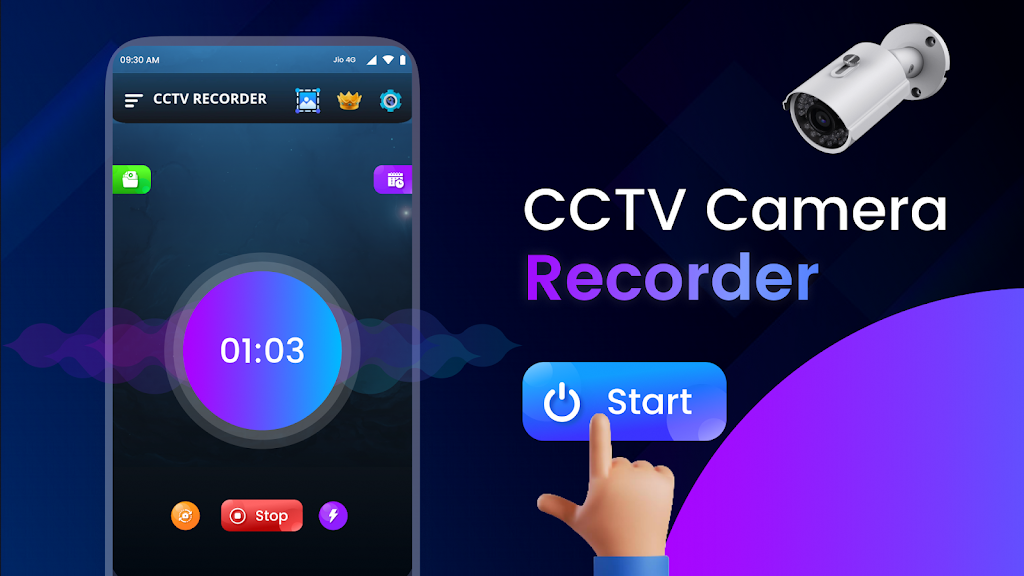 CCTV Camera Video Recorder App ဖန်သားပြင်ဓာတ်ပုံ 1