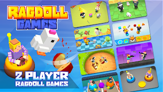 Ragdoll Arena 2 Player ဖန်သားပြင်ဓာတ်ပုံ 1