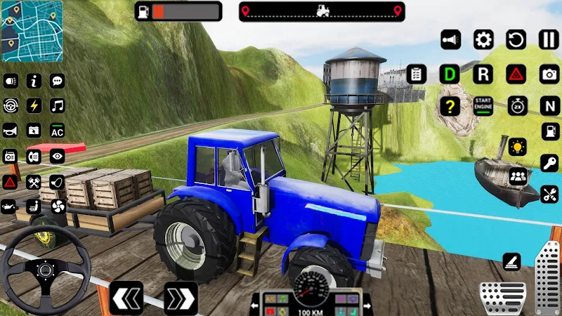 Tractor Trolly Driving Games ဖန်သားပြင်ဓာတ်ပုံ 2