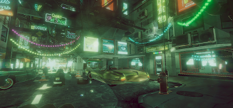 VR Cyberpunk City 스크린샷 4